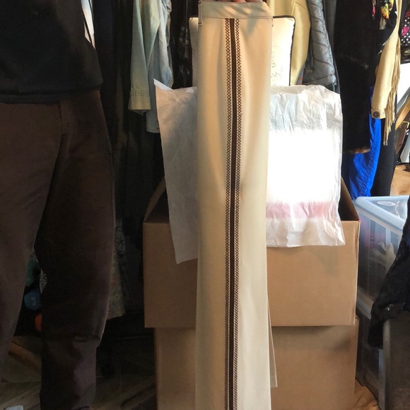 Pantalon Femme VERTIGO Noir Avec Ceinture - Taille US 8 (taille FR 38 Env.), Neuf Sans étiquettes - Fabriqué En France, Style Casual